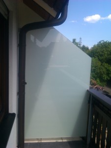 Balkonabtrennung aus Glas